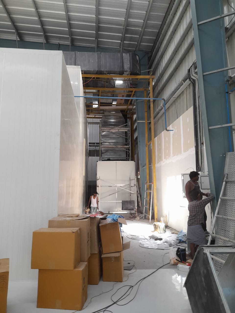 Temperature controlled cold storage warehouse